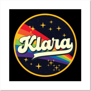 Klara // Rainbow In Space Vintage Style Posters and Art